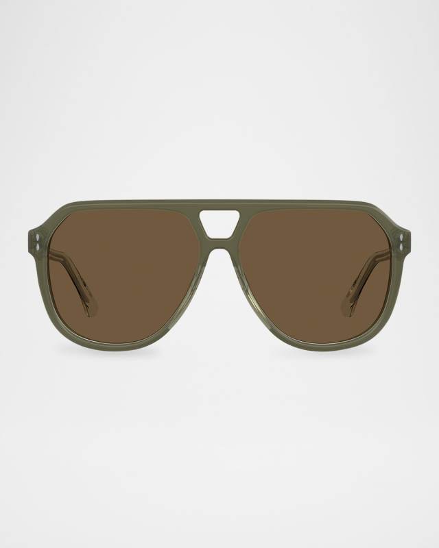 Acetate Aviator Sunglasses